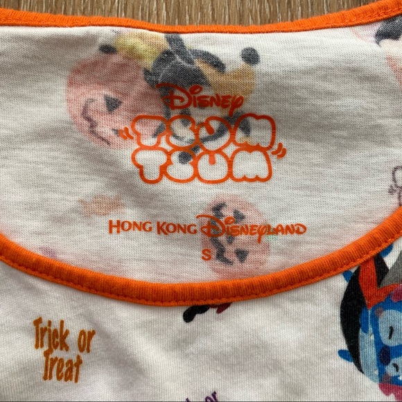 Disney Tsum Tsum Halloween Themed Babydoll Top. Disneyland Hong Kong. Fall Theme - Picture 4 of 8